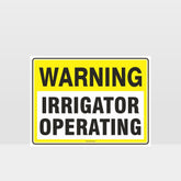 Custom Signs Outdoor Metal,Warning Irrigator Operating Sign